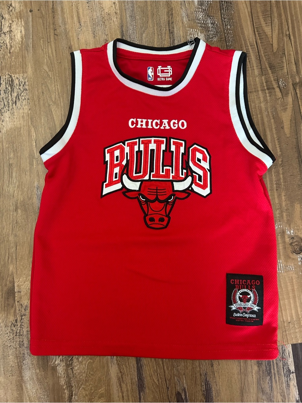 Chicago Bulls Red Kids Basketball Jersey Tank Top